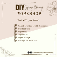 Load image into Gallery viewer, DIY Household Cleaners Workshop