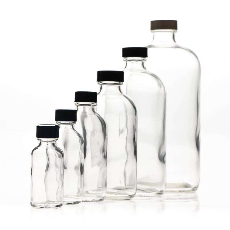 Generic Clear Glass Boston Bottles - 500 ml